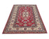 3x5 Red Kazak Afghan Hand Knotted Geometric Wool Area Rug